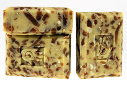 Bars of Organic Oatmeal Chocolate Chip Soap, Handmade with Organic ingredients