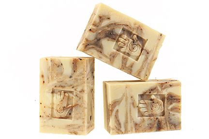Bars of coffee Soap, Handmade with Organic ingredients